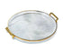 Serving Tray with Golden Handles